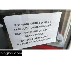 Potrebni radnici u fast fudu